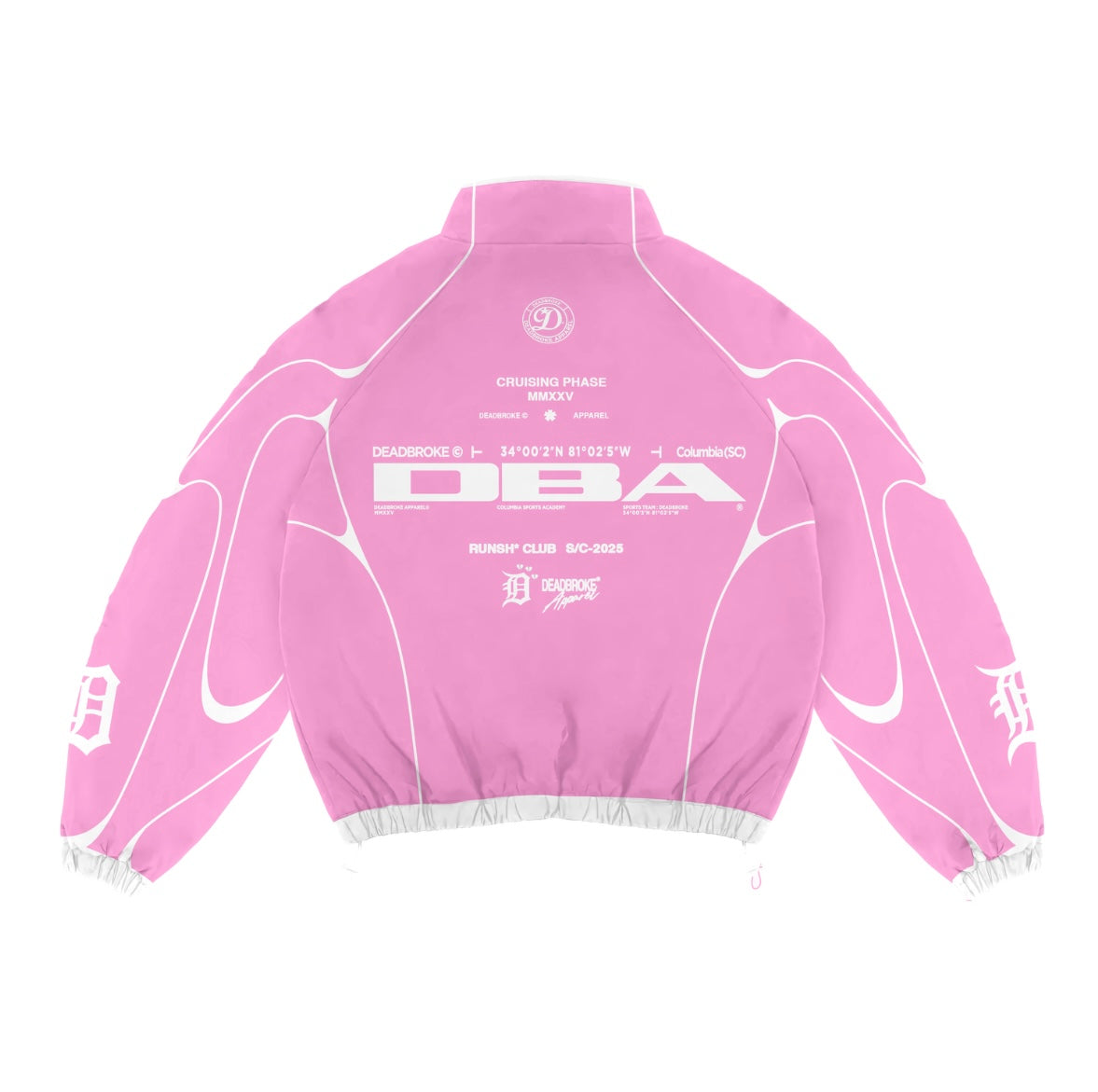 New Pink/White DBA windbreaker sets